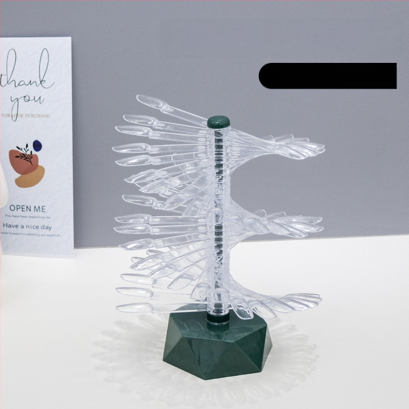 Ράφι προβολής καρτών χρώματος για μανικιούρ, σχήματος ανεμιστήρα, περιστρεφόμενο και αποσπώμενο, για πρακτικές πλάκες