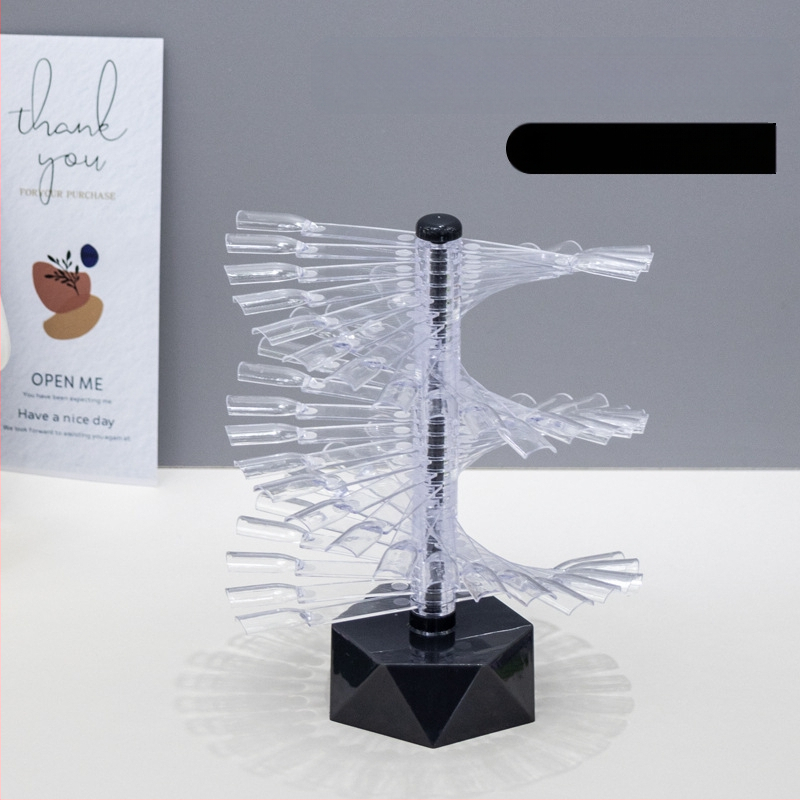 Ράφι προβολής καρτών χρώματος για μανικιούρ, σχήματος ανεμιστήρα, περιστρεφόμενο και αποσπώμενο, για πρακτικές πλάκες