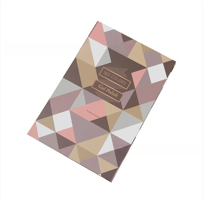 Nagų meno demonstracinė plokštė geliniam lakui, manikiūro demonstracinė knygelė, vietinis prekės ženklas