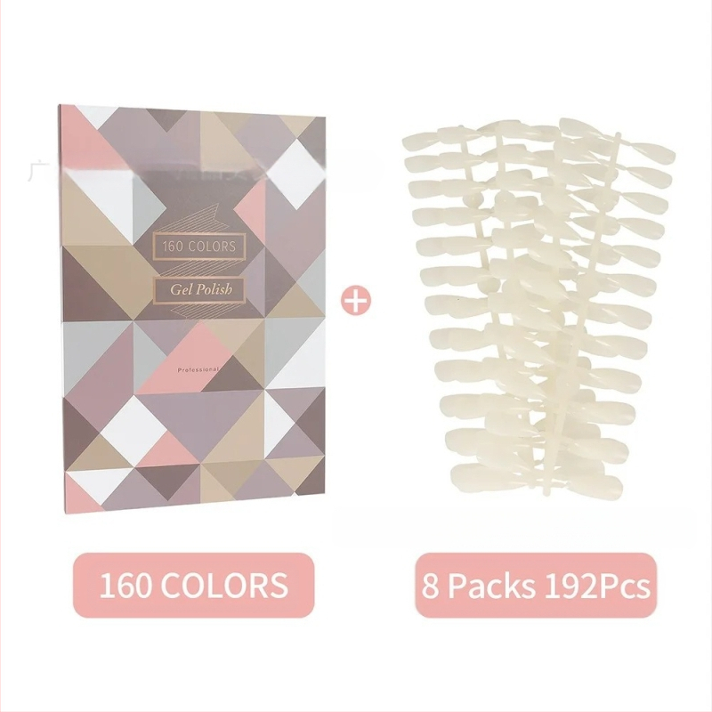 Nagų meno demonstracinė plokštė geliniam lakui, manikiūro demonstracinė knygelė, vietinis prekės ženklas