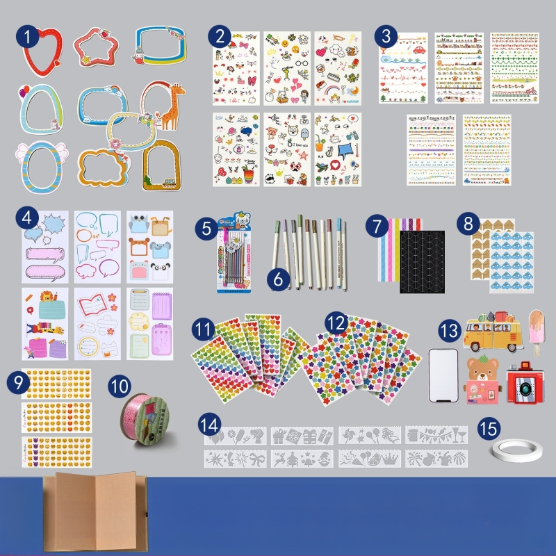 DIY retro fotoalbum s praznom koricom, ručno zalijepljenim stranicama, mini stil, 34 stranice