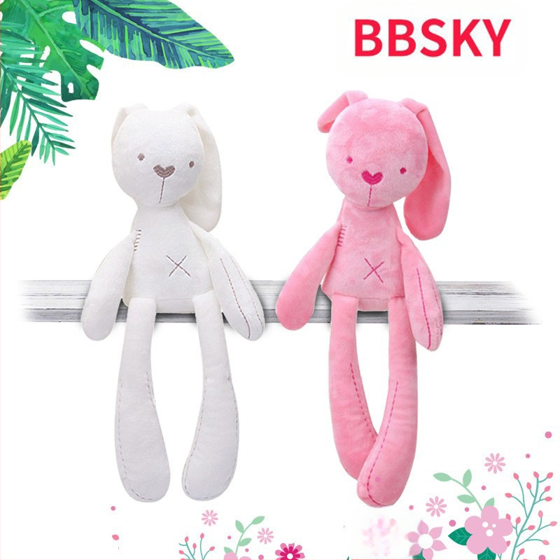 BBSKY зайче плюшена кукла за бебета 0–3 г., пълнеж PP памук, платнен велур