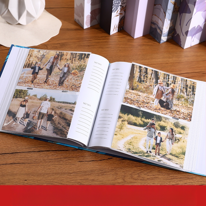 Foto album s koricom od kraft papira, ljepilo povez, stil papirnog jezgra, 50 unutarnjih stranica