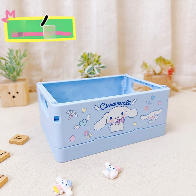 Sulankstomas plastikinis stalo kosmetikos laikymo dėklas, kvadratinės formos, su Can logotipu, pritaikomas