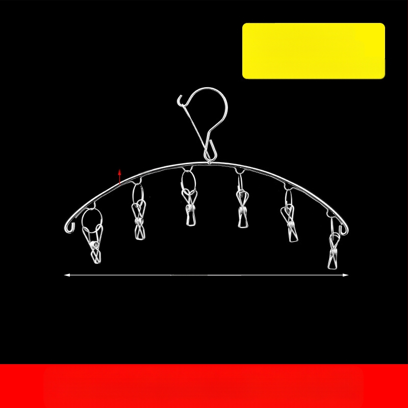 Nerūdijanio plieno džiovyklė skalbiniams su 48 klipais, sulankstomas apvalus dizainas kojinėms ir apatiniams drabužiams, balkono naudojimui, daugiafunkcinė džiovyklė.