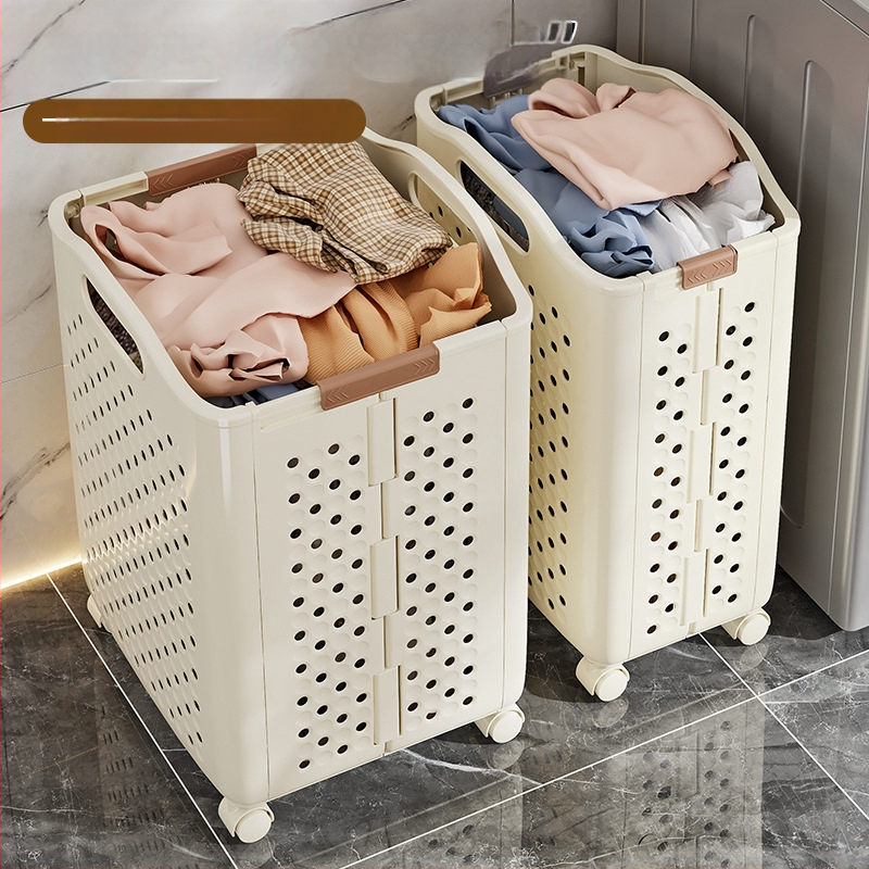 Literary sulankstomas skalbinių krepšys - PP medžiaga, šiuolaikiškas minimalistinis stilius, namų saugojimas, 1 vnt