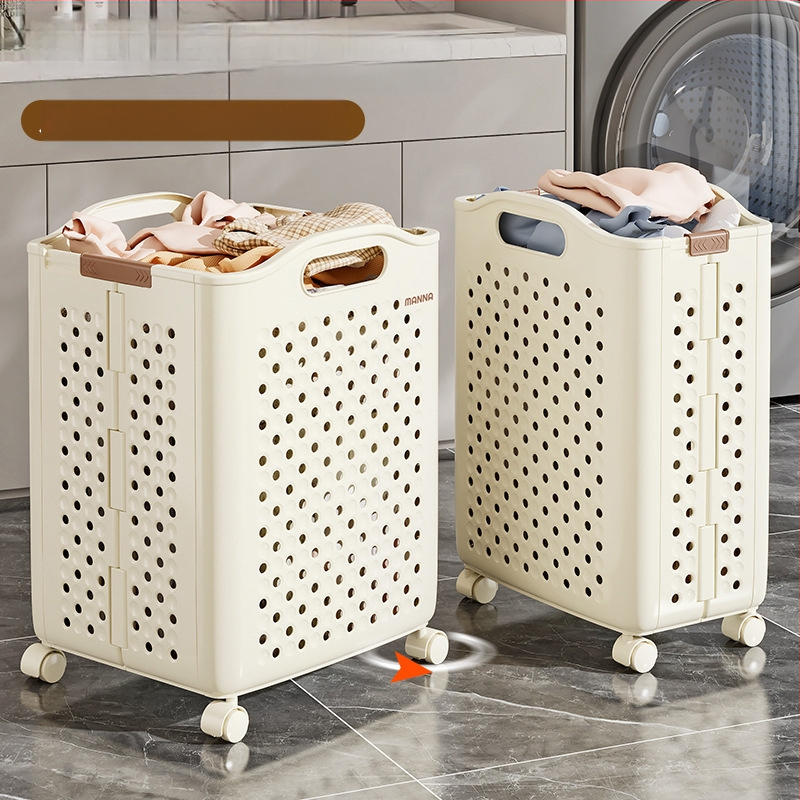 Literary sulankstomas skalbinių krepšys - PP medžiaga, šiuolaikiškas minimalistinis stilius, namų saugojimas, 1 vnt