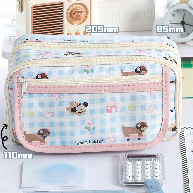 Pieštukų dėžutė | Prekės ženklas: Writing Pavilion; Medžiaga: Audinys; Lytis: Bendrai; Stilius: Korėjietiška versija