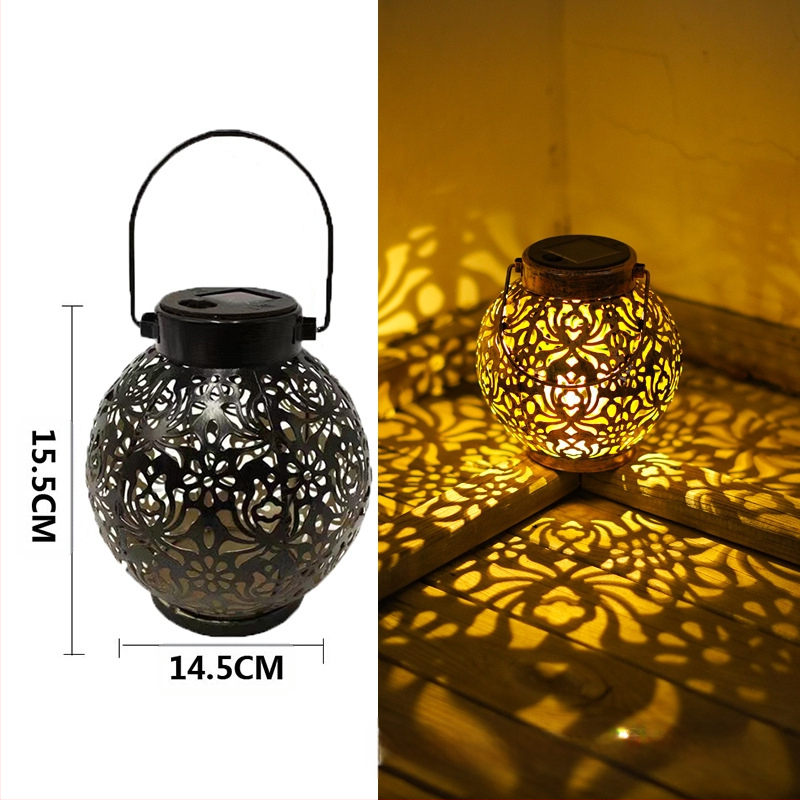 Ketaus sodo žibintas su saulės energija, žiedų projekcija, LED, IP55, 0.06W, 6–12 val., modelis GZ-0032