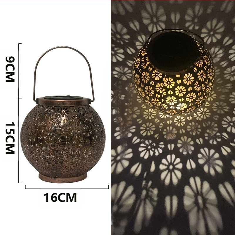 Ketaus sodo žibintas su saulės energija, žiedų projekcija, LED, IP55, 0.06W, 6–12 val., modelis GZ-0032