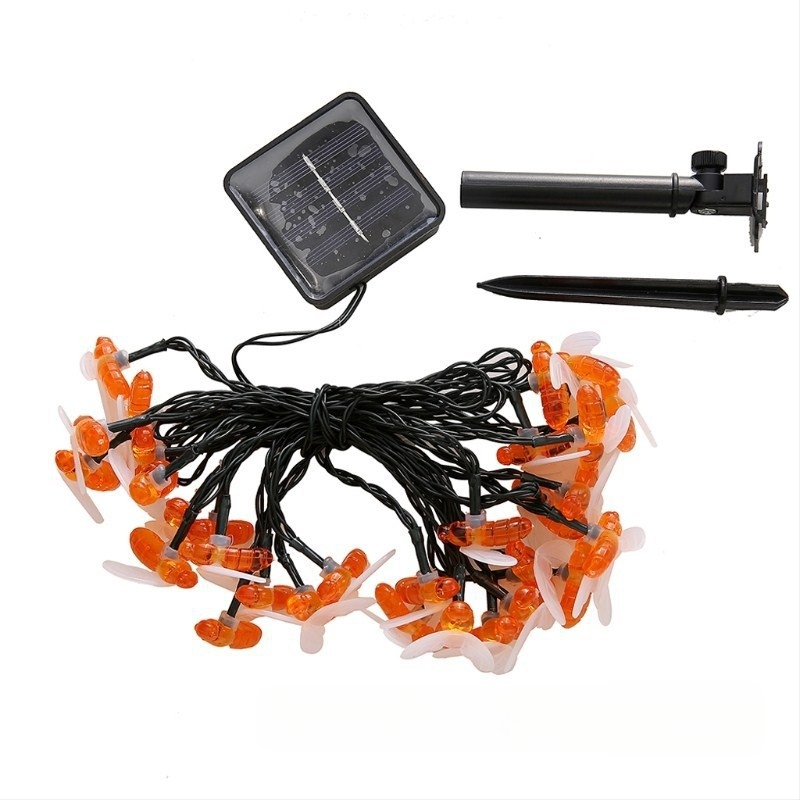 Bičių saulės šviestuvų girliandos lauko, atsparios vandeniui, žemas įtampa, 0,05W kiekvienai lempai, 36V įėjimas