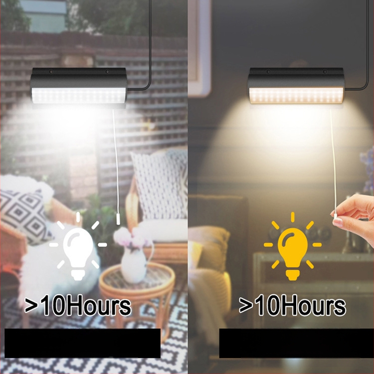Saulės energijos pakabinamas šviestuvas su traukimo laidu – LED, IP65, 3W, 3,2V, 10000h, retro kiemo apšvietimas