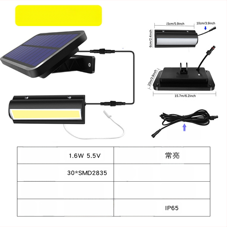 Saulės energijos pakabinamas šviestuvas su traukimo laidu – LED, IP65, 3W, 3,2V, 10000h, retro kiemo apšvietimas