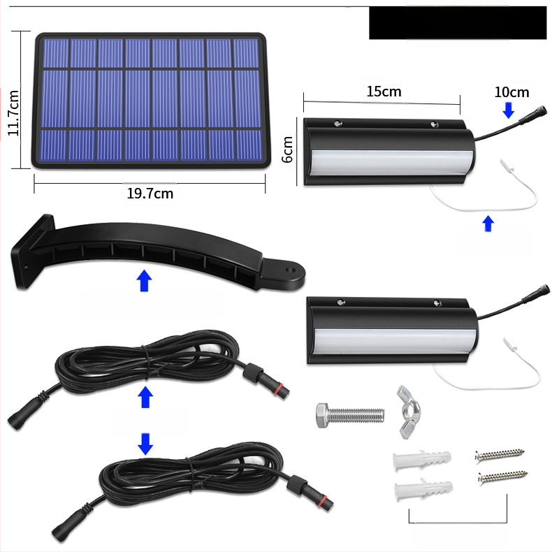 Saulės energijos pakabinamas šviestuvas su traukimo laidu – LED, IP65, 3W, 3,2V, 10000h, retro kiemo apšvietimas