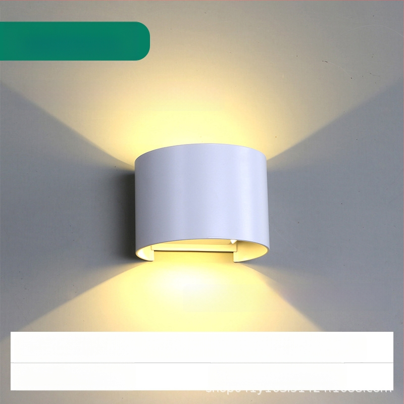 LED sienas lampa, modelis KLS-023, kvadrātiska stikla abažūra, 85-265V, 5000 stundu darbības kalpošana, moderns minimālisks stils