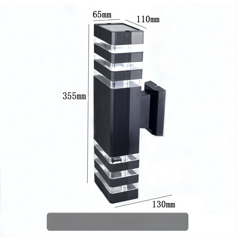 Lauko sieninis šviestuvas su viršutiniu ir apatine apšvietimu GP-PVC110 (220V, IP65, 2 LED, 3000K)