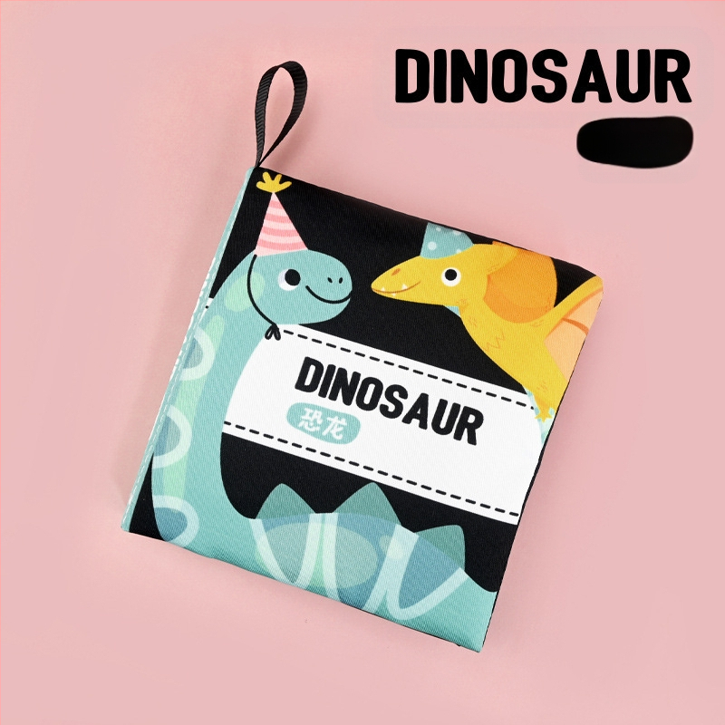 Книжка от плат за ранно образование за бебета (0–3 г.) — подпомага когнитивното и сетивното развитие, координацията ръка-око и сетивността, подходяща за дъвчене