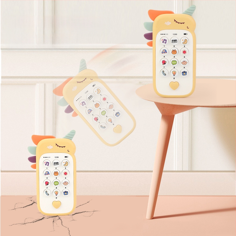 Švietimo pasakojimų mašina su simuliuotu mobiliuoju telefonu kūdikiams ir mažiems vaikams — Elektrinė, įkraunama, muzika ir balsinimas, emocinė sąveika, tėvų ir vaikų žaidimai