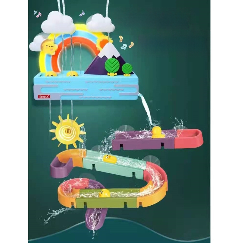 Πλαστικό σετ κατασκευής υδάτινης διαδρομής για παιδιά 4–6 ετών, διαδραστικό παιχνίδι, 3C πιστοποίηση 2020152202030873