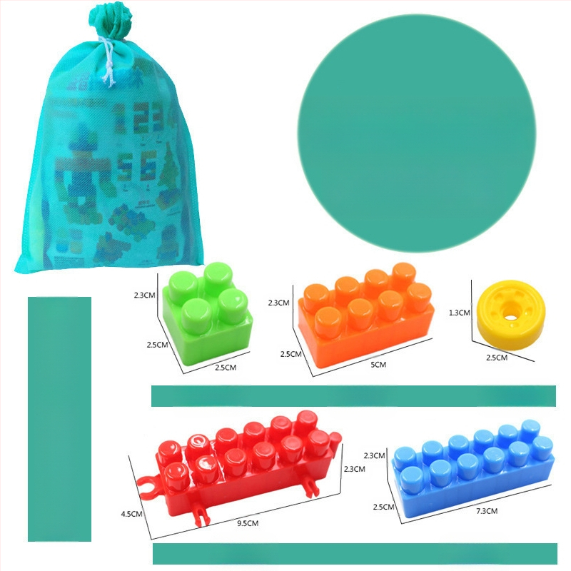 DIY veliki plastični građevinski blokovi za djecu – Edukativni blokovi za predškolsko doba, 100–200 komada, PP plastika, pakiranje u bačvi, 3C certifikat 2018012203132584