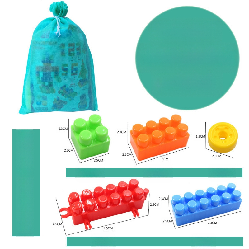 DIY veliki plastični građevinski blokovi za djecu – Edukativni blokovi za predškolsko doba, 100–200 komada, PP plastika, pakiranje u bačvi, 3C certifikat 2018012203132584