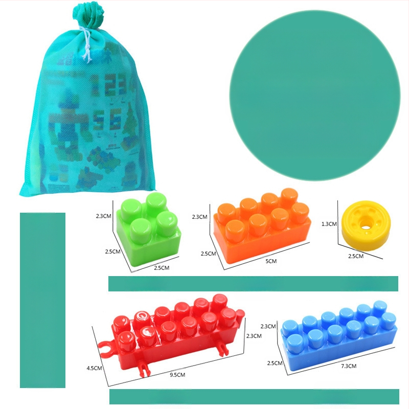 DIY veliki plastični građevinski blokovi za djecu – Edukativni blokovi za predškolsko doba, 100–200 komada, PP plastika, pakiranje u bačvi, 3C certifikat 2018012203132584