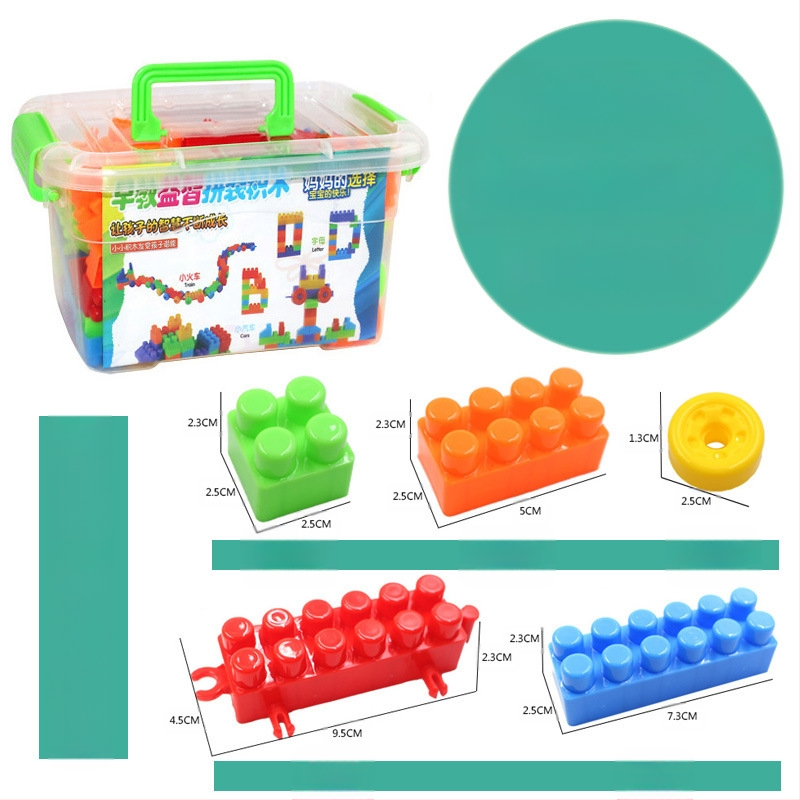 DIY veliki plastični građevinski blokovi za djecu – Edukativni blokovi za predškolsko doba, 100–200 komada, PP plastika, pakiranje u bačvi, 3C certifikat 2018012203132584