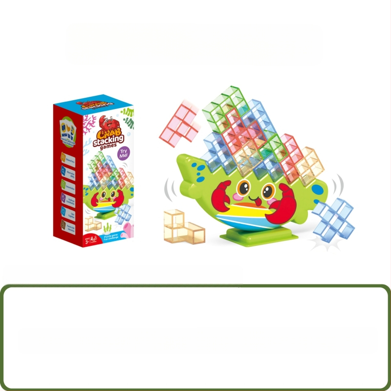 Dječja uravnotežena građevinska igra s blokovima u stilu Tetris za stolnu igru, roditelj-dijete interakcija, ABS plastika, bez električne energije, višenamjenska, za djecu 4–6 godina