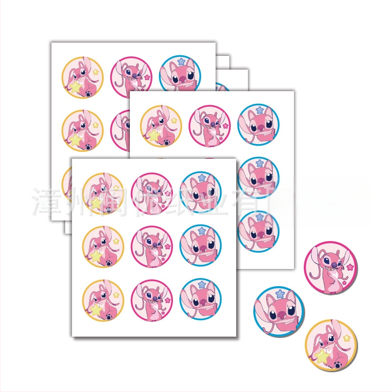 Pozivnice za zabavu s temom Stitch, naljepnice za kutije za tortu i pakiranje darova, vrećice za poslastice | Materijal: Papir | Oblik: Crtani životinja | Logo tiskano: OK | IP dozvola: Ne