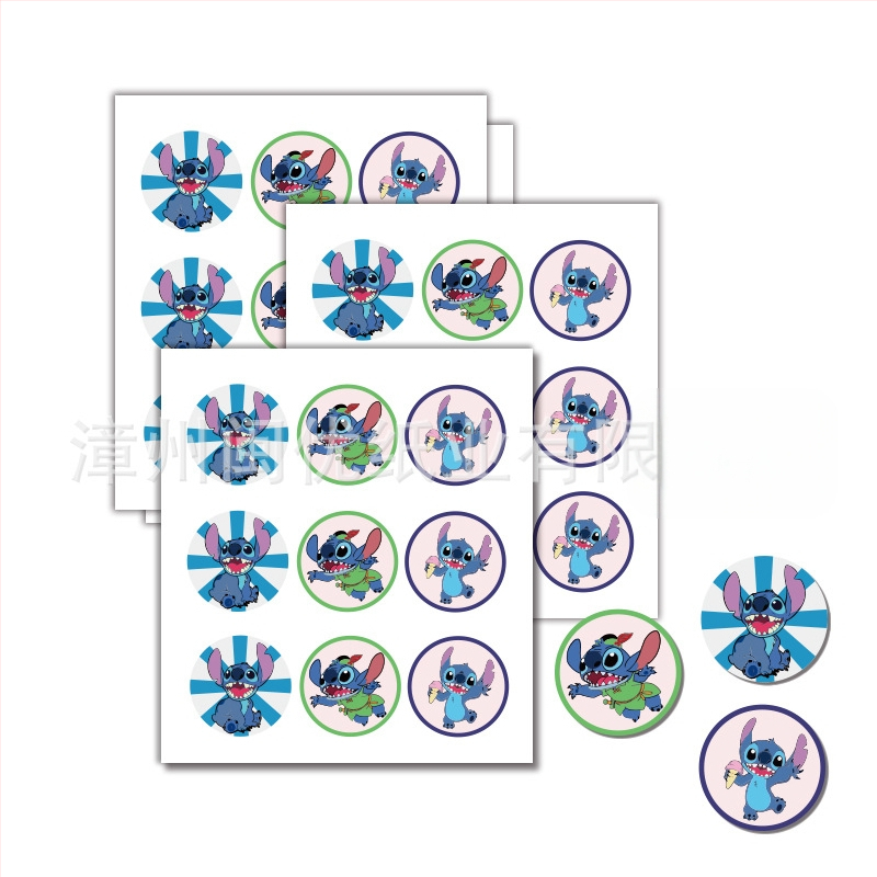 Pozivnice za zabavu s temom Stitch, naljepnice za kutije za tortu i pakiranje darova, vrećice za poslastice | Materijal: Papir | Oblik: Crtani životinja | Logo tiskano: OK | IP dozvola: Ne