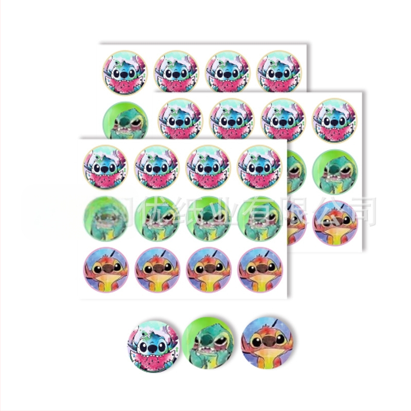 Pozivnice za zabavu s temom Stitch, naljepnice za kutije za tortu i pakiranje darova, vrećice za poslastice | Materijal: Papir | Oblik: Crtani životinja | Logo tiskano: OK | IP dozvola: Ne