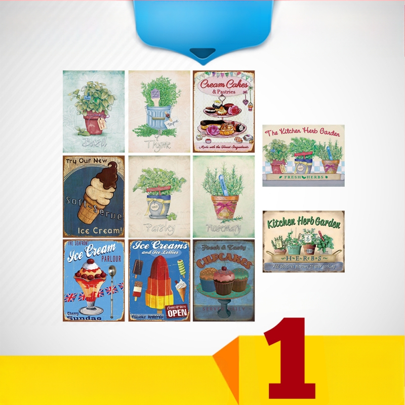 Tinplate sienas māksla – tiešā druka, ziedu motīvs, bez kadra, bez uzstādīšanas