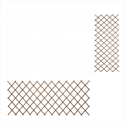 Medinis balkono gėlių laikiklis su vijų tinklu kopiančioms rožėms, grindinis stovas, pastoralaus stiliaus