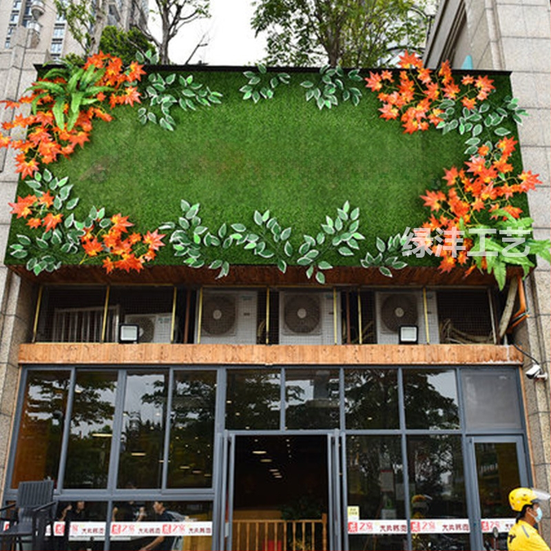 Dirbtinių augalų sienos fono dekoras parduotuvei — Green Craft, plastikas, injekcinis liejimas, įvairovė: Žalias ridikas, Panaudojimas: Dekoras, Lauko naudojimas, Vestuvės, Fotografijos rekvizitas