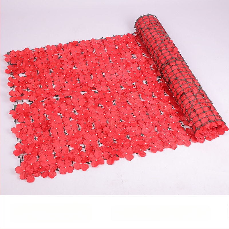 Dirbtinė tvora su žaliais pothoso lapais balkonui ir kiemui, plastikas, 50 cm aukštis