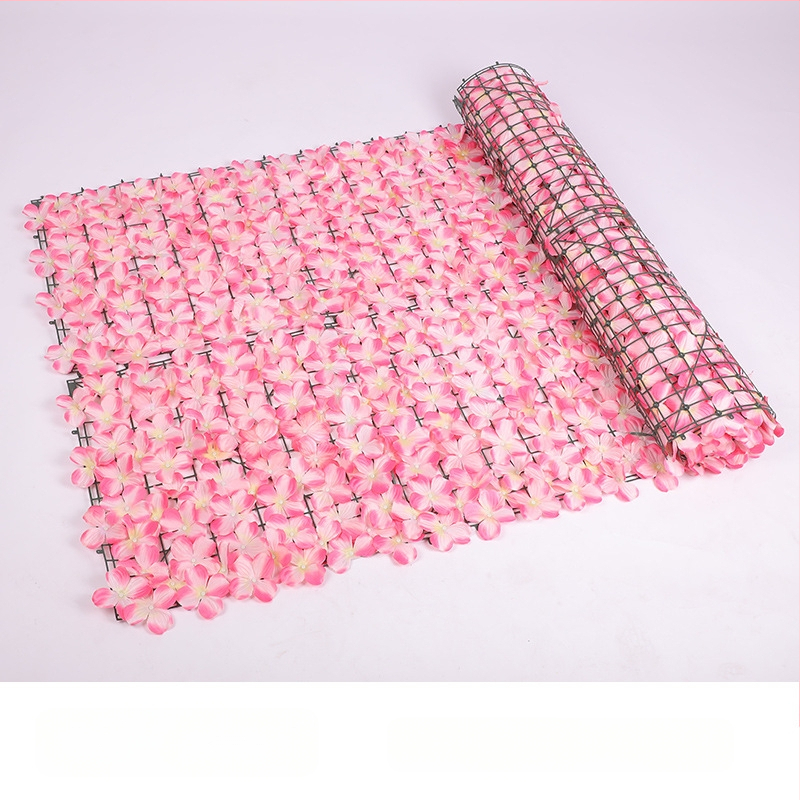 Dirbtinė tvora su žaliais pothoso lapais balkonui ir kiemui, plastikas, 50 cm aukštis