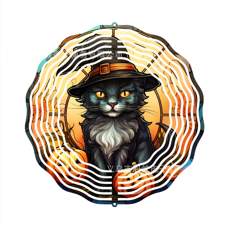 Mandala 3D besisukantis vėjo spinners dekoracija namams ir sodui, metalas, spaudinys dizainas