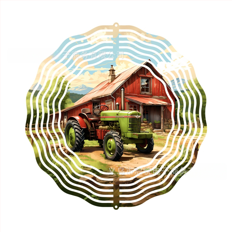 Mandala 3D besisukantis vėjo spinners dekoracija namams ir sodui, metalas, spaudinys dizainas