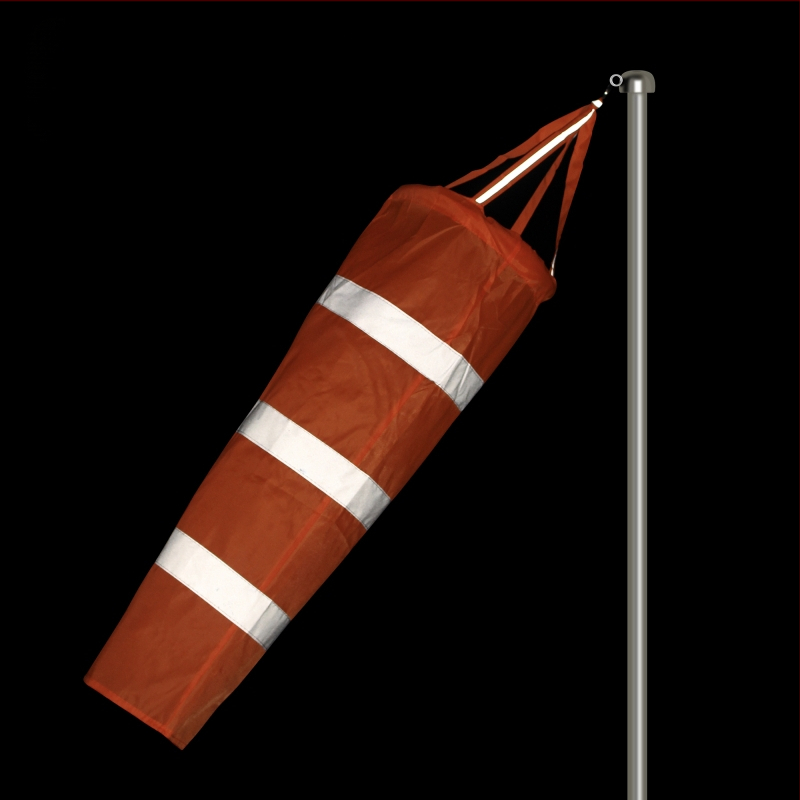 Ветропоказател от неръждаема стомана за външна употреба, луминесцентна и рефлективна повърхност, модел 002