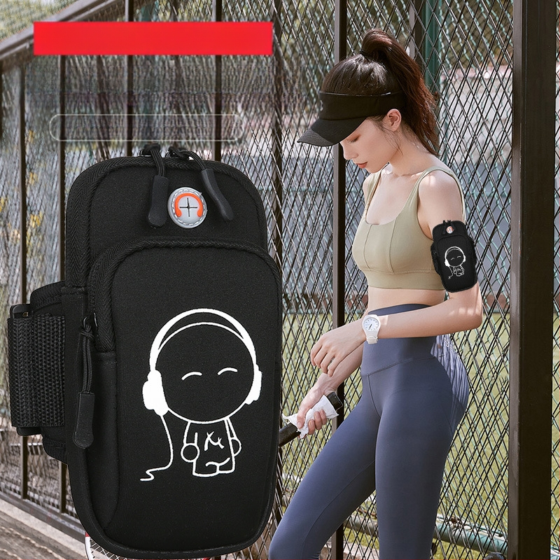 Telefona rokassoma skrējienam — ultra viegla, neilons, ģeometrisks raksts, ārējiem sporta veidiem