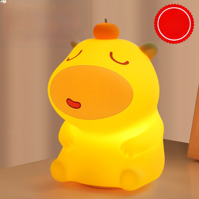 Službeno licencirana Capybara Lulu noćna svjetiljka – mala crtana Capybara lampica, poklon