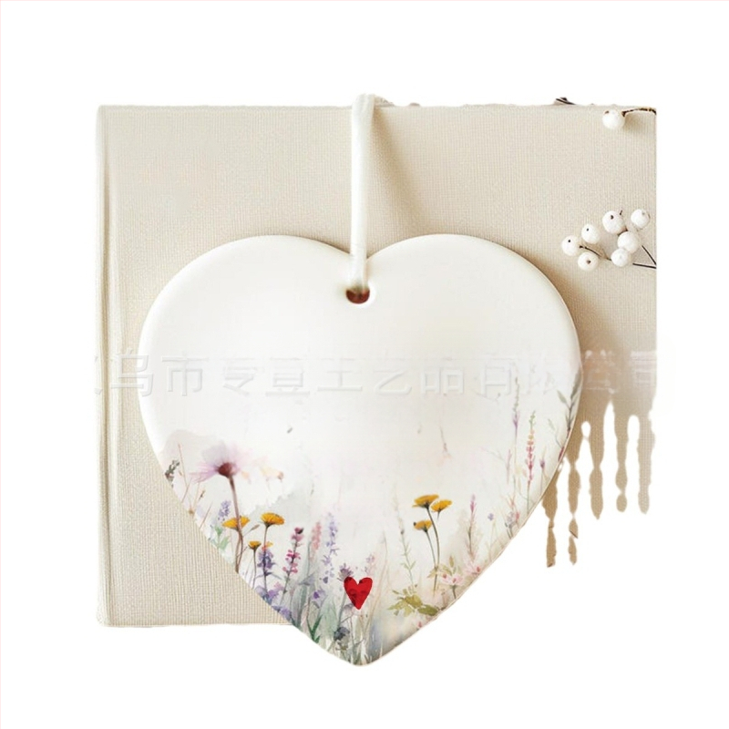 Διακοσμητικό φιλίας από πορσελάνη, γεωμετρικό σχήμα, μοντέρνος μινιμαλισμός, συσκευασία σε PP σακουλάκι, κατάλληλο δώρο για ζευγάρι, φίλο ή συμμαθητή