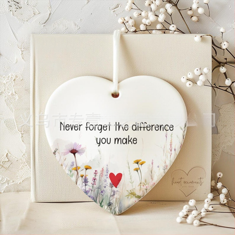 Διακοσμητικό φιλίας από πορσελάνη, γεωμετρικό σχήμα, μοντέρνος μινιμαλισμός, συσκευασία σε PP σακουλάκι, κατάλληλο δώρο για ζευγάρι, φίλο ή συμμαθητή