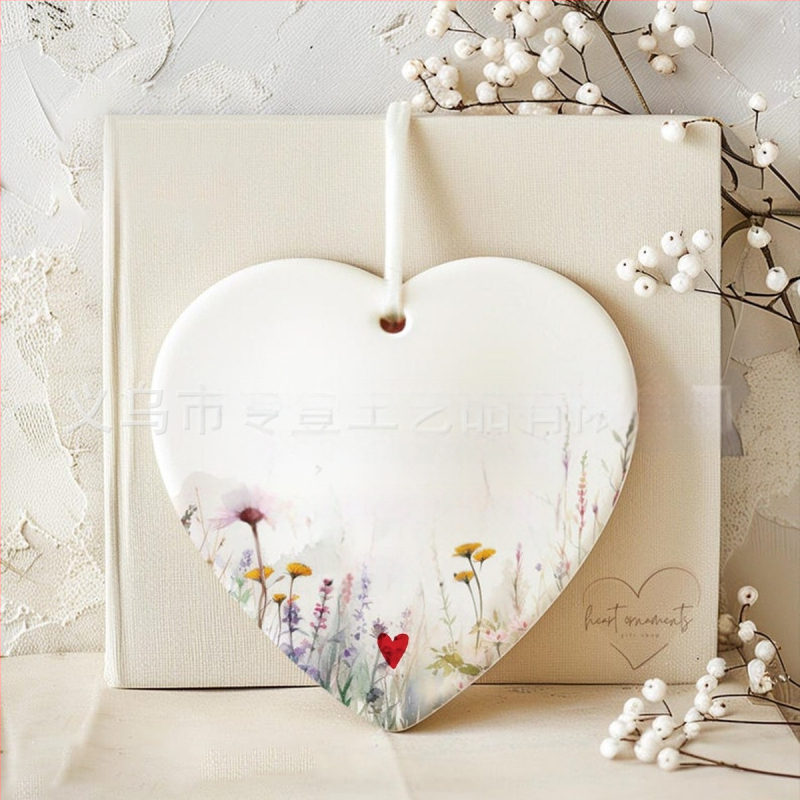 Διακοσμητικό φιλίας από πορσελάνη, γεωμετρικό σχήμα, μοντέρνος μινιμαλισμός, συσκευασία σε PP σακουλάκι, κατάλληλο δώρο για ζευγάρι, φίλο ή συμμαθητή