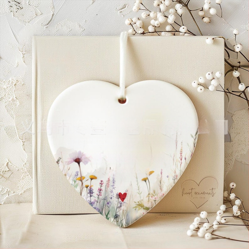 Διακοσμητικό φιλίας από πορσελάνη, γεωμετρικό σχήμα, μοντέρνος μινιμαλισμός, συσκευασία σε PP σακουλάκι, κατάλληλο δώρο για ζευγάρι, φίλο ή συμμαθητή