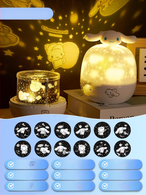 Projektor zvjezdanog neba noćna svjetlost za djecu, projekcija zvijezda i glazbeni zvuk, plastično kućište, za uzrast 4-6 godina