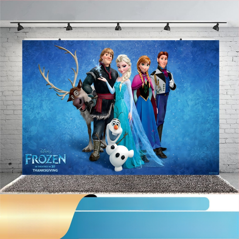 Junhao Produktų fotografavimui fonas, polietileno foto audinys, svoris 0,16 kg, Frozen gimtadienio tema