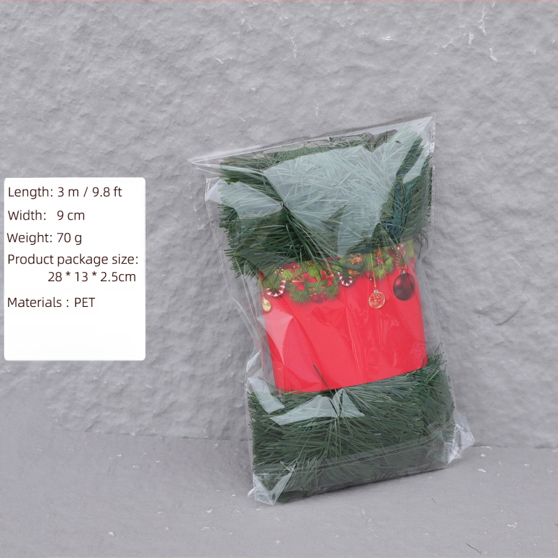 Dirbtinis Kalėdinis vainikas, PVC, rankų darbas, kaimiško stiliaus ir šiuolaikinio meno stilius, Kalėdinė dekoracija, Lin Jie