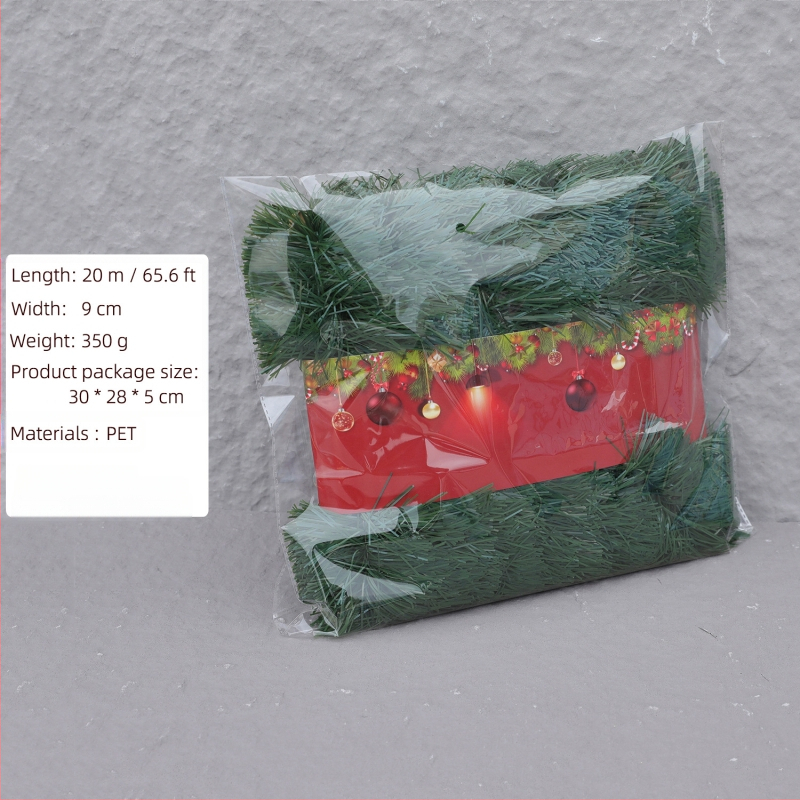 Dirbtinis Kalėdinis vainikas, PVC, rankų darbas, kaimiško stiliaus ir šiuolaikinio meno stilius, Kalėdinė dekoracija, Lin Jie