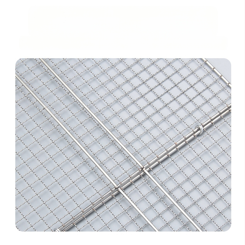 Griliai tinklui skirtas spaustukas, sulankstomas kvadratinis spaustukas iš plieno vielos, nerūdijančio plieno vielos spaustukas griliui